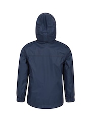 Blau - Mountain Warehouse Torrent Kids Wasserabweisende Jacke - Bild 3 von 4