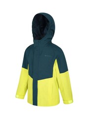 Mountain Warehouse Green Meteor Kids Waterproof, Breathable Outdoor Jacket - Image 3 of 4