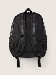 Victoria's Secret PINK Pure Black Mixed Logo Classic Backpack - Image 4 of 5