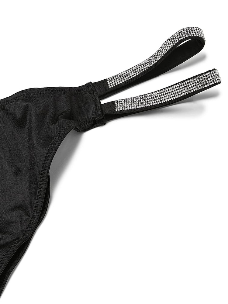 Victoria's Secret Black Smooth Double Brazilian Shine Strap Knickers - Image 4 of 4 Victoria's Secret Black Smooth Double Brazilian Shine Strap Knickers - Image 4 of 4