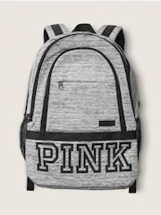 Victoria's Secret PINK Jet Lag Heather Grey College Backpack - Image 3 of 6