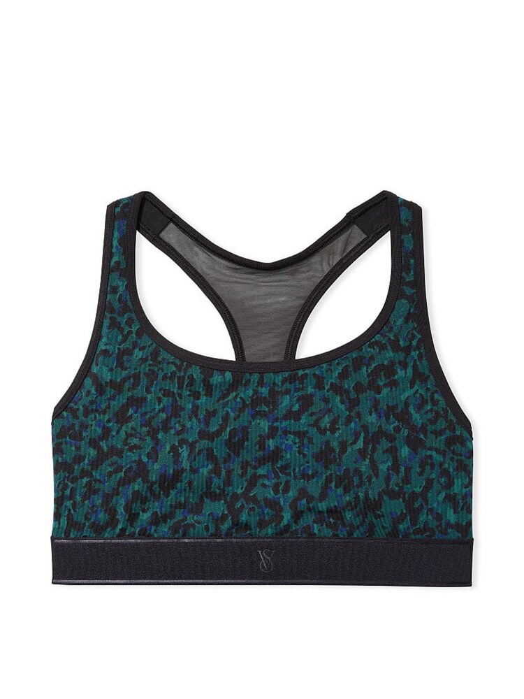 Victoria's Secret Blue Leopard Player Unlined Sports Bra - Image 4 of 4