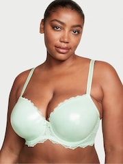 Victoria's Secret Misty Jade Foil Green Lightly Lined Demi Bra - Image 1 of 1
