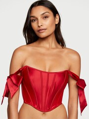 Victoria's Secret Lipstick Red Corset Bra Top - Image 1 of 4