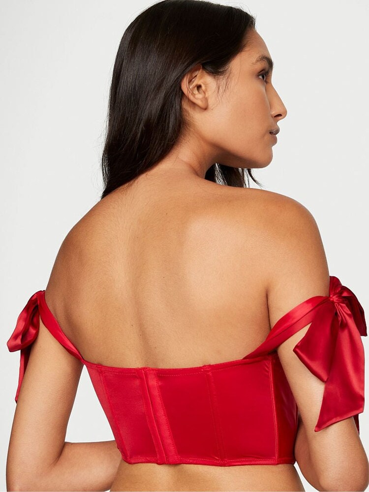 Victoria's Secret Lipstick Red Corset Bra Top - Image 2 of 4
