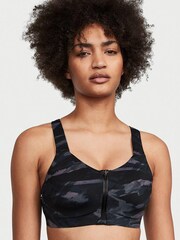 Victoria's Secret Zebra Grey Smooth Front Fastening Wired High Impact Sports Bra - Image 1 of 4