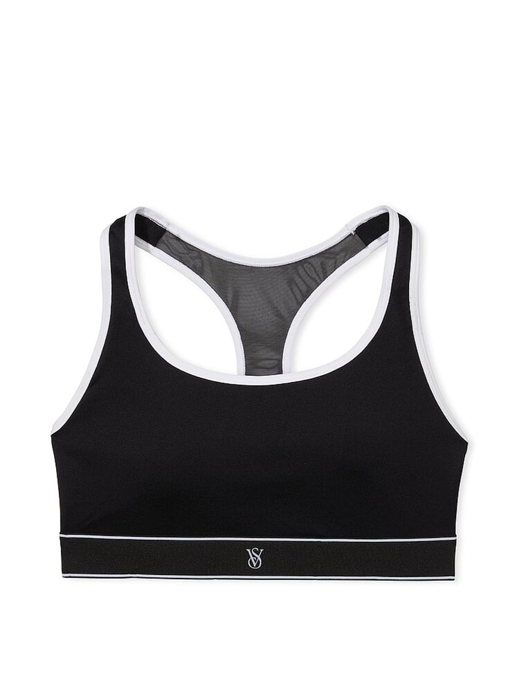 Victoria's Secret Black & White Player Unlined Sports Bra - Image 3 of 3
