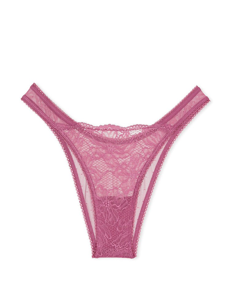 Victoria's Secret Romance Red Fleur Noir Brazilian Knickers - Image 3 of 3