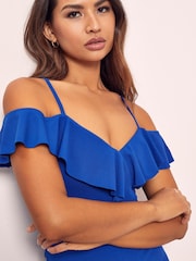 Lipsy Cobalt Regular Cami Frill Jumpsuit - Image 4 of 4
