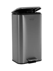 Charles Bentley Silver 30L Slimline Kitchen Pedal Bin - Image 3 of 6