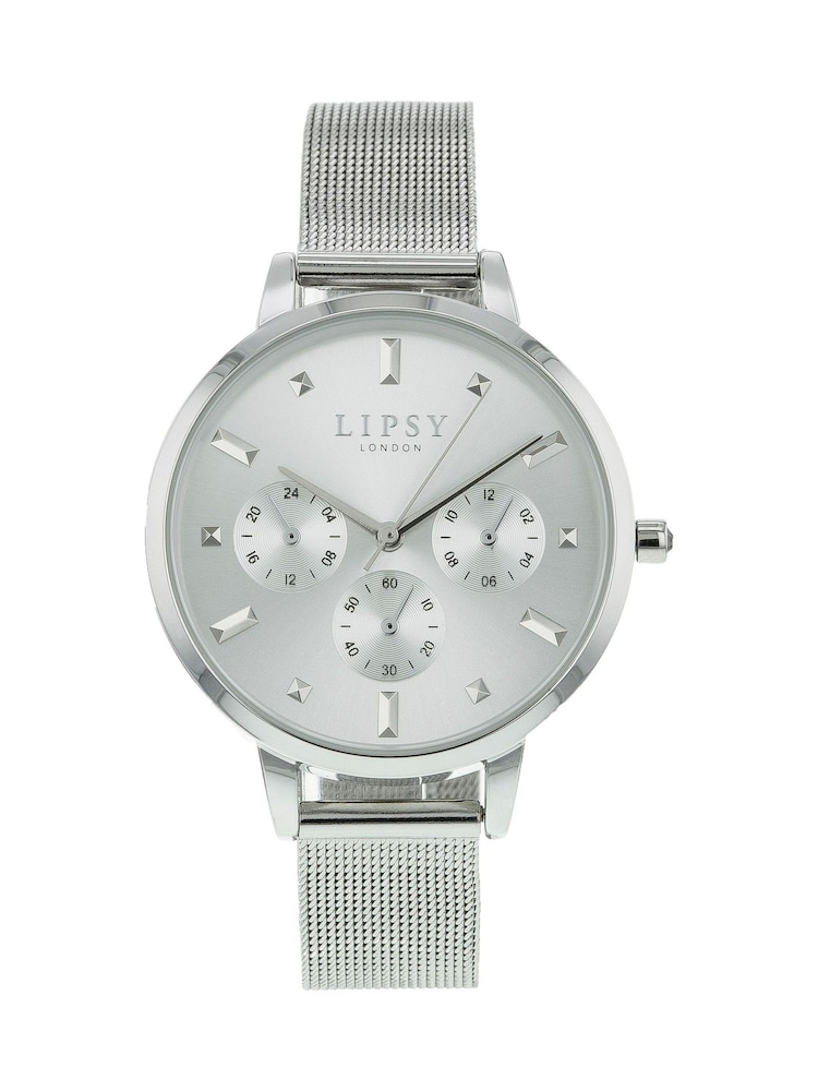 Lipsy Silver Mesh Watch - Image 1 of 4