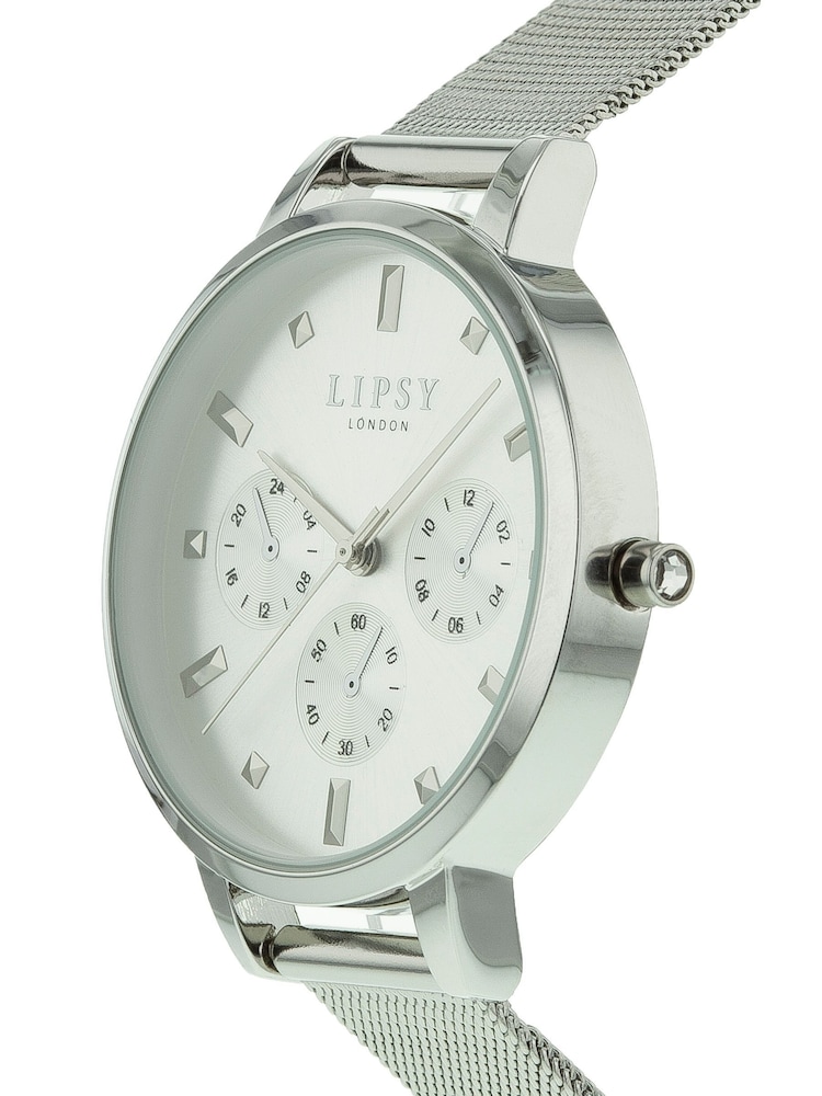 Lipsy Silver Mesh Watch - Image 2 of 4