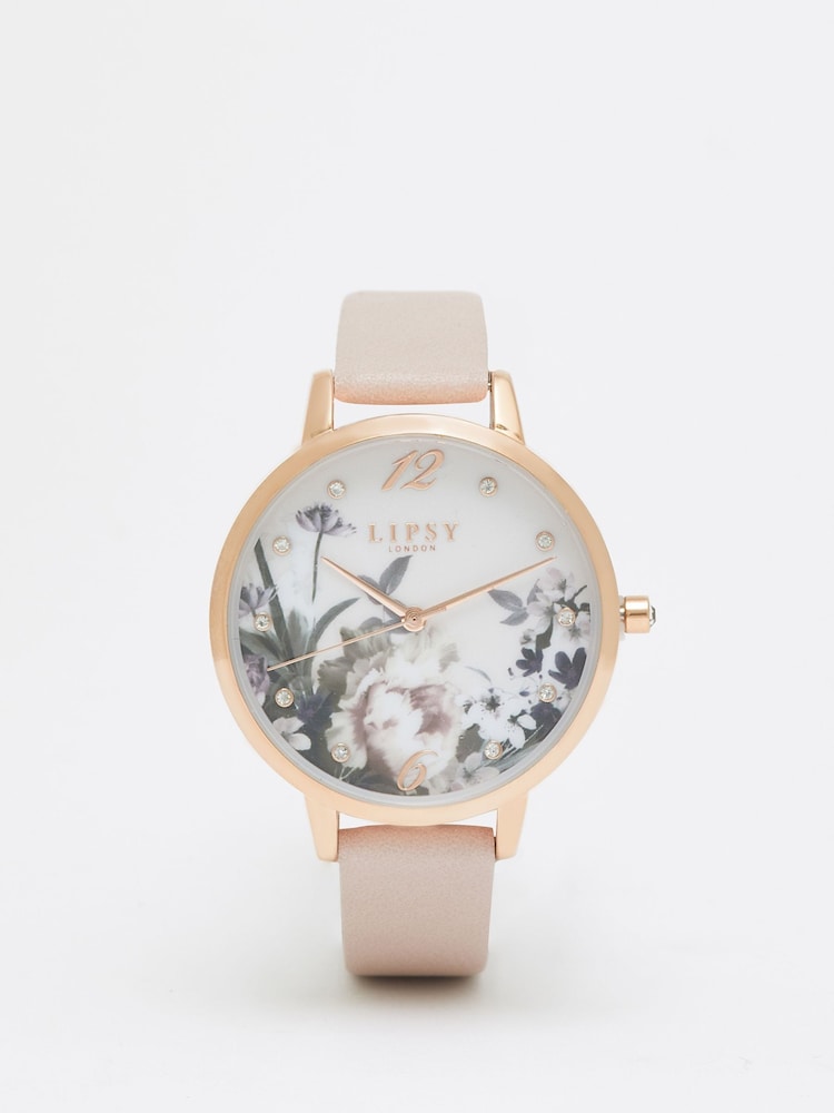 Lipsy Nude Gift Set Floral Watch - Image 2 of 4