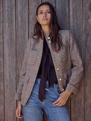 Mint Velvet Natural Wool Blend Heritage Jacket - Image 3 of 8