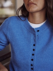 Mint Velvet Blue Button Detail Cardigan - Image 3 of 7