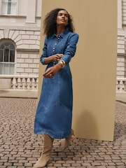 Mint Velvet Midi Teksas Košulja haljina - Slika 2 od 7