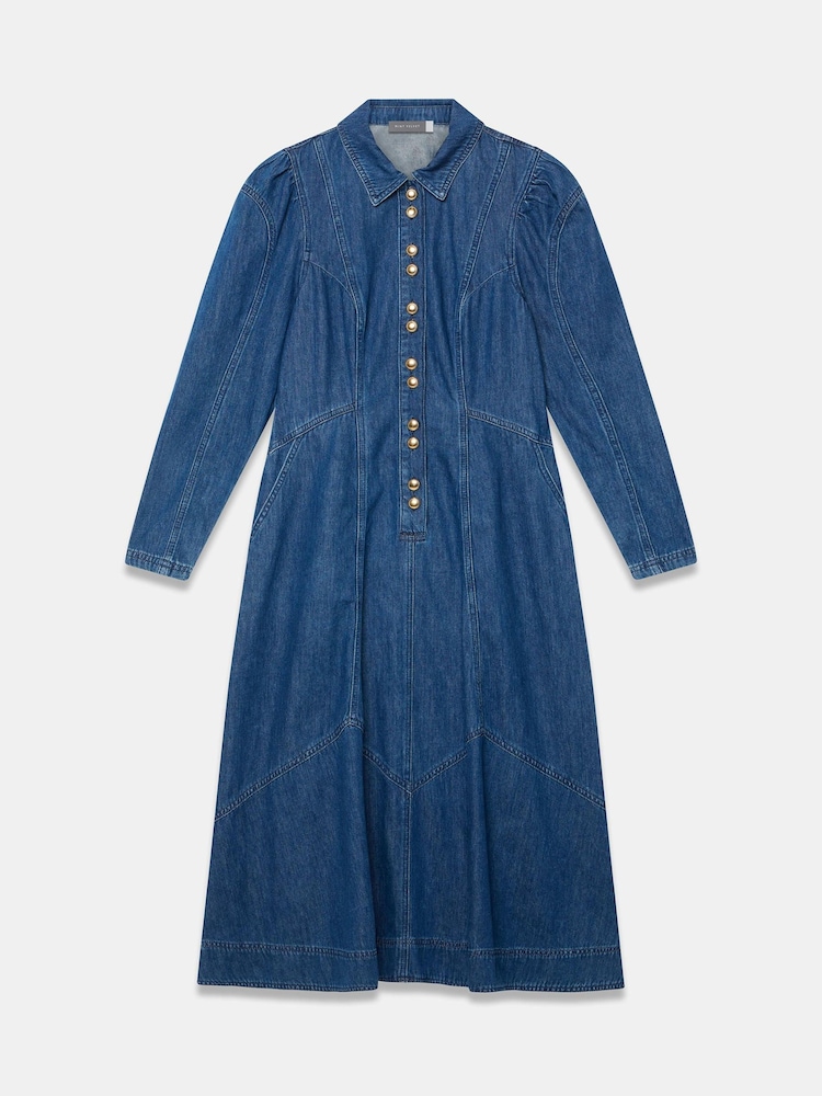 Buy Mint Velvet Blue Denim Midi Shirt Dress from Next USA