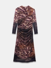 Mint Velvet Sažetak Print pletivo Midi Haljina - Slika 7 od 7