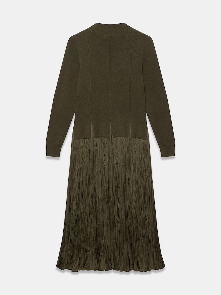 Mint Velvet Green Layered Knit Midi Dress - Image 8 of 8 Mint Velvet Green Layered Knit Midi Dress - Image 8 of 8