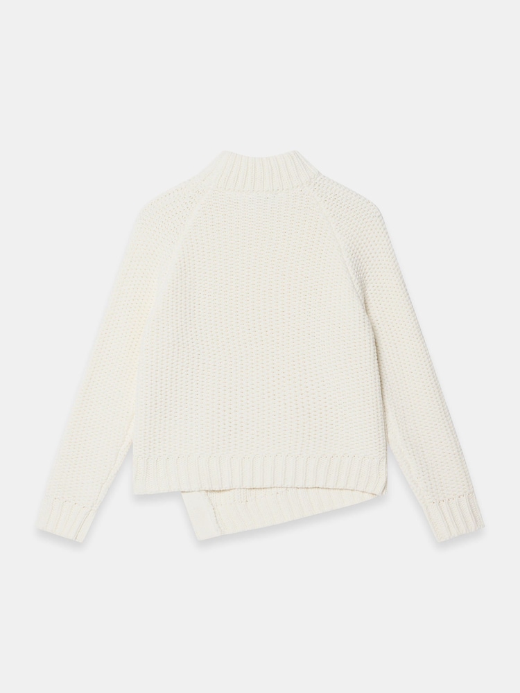 Mint Velvet White Cotton Blend Button Detail Jumper - Image 7 of 7 Mint Velvet White Cotton Blend Button Detail Jumper - Image 7 of 7