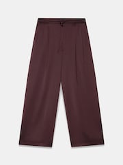 Rot - Mint Velvet Wide-Leg-Hose aus Satin - Bild 4 von 5