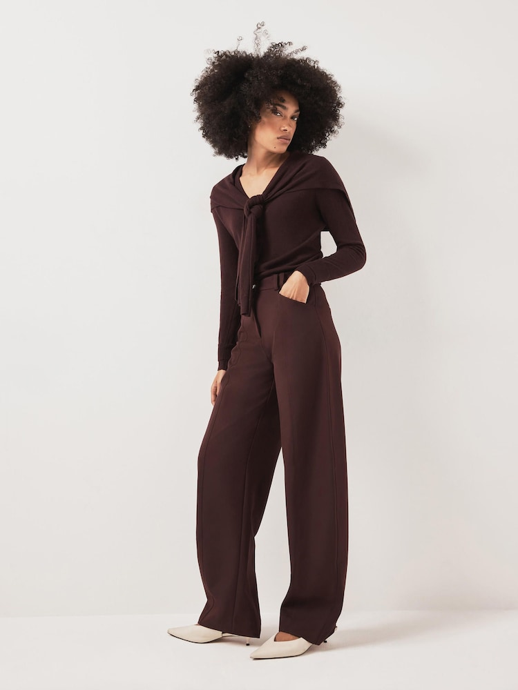 Raudona - Mint Velvet, pritaikytos statinės formos kelnės - 2 paveikslėlis iš 8 Raudona - Mint Velvet, pritaikytos statinės formos kelnės - 2 paveikslėlis iš 8