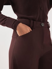 Raudona - Mint Velvet, pritaikytos statinės formos kelnės - 6 paveikslėlis iš 8
