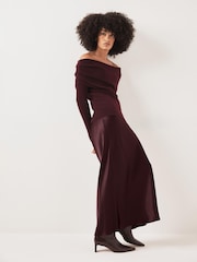 Mint Velvet Red Bardot Knit Top - Image 5 of 8