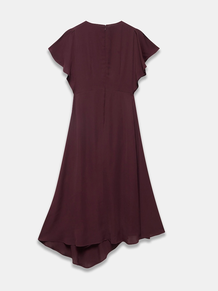 Rouge - Robe mi-longue Mint Velvet asymétrique drapée - Image 8 de 8 Rouge - Robe mi-longue Mint Velvet asymétrique drapée - Image 8 de 8
