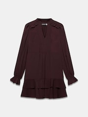 Mint Velvet Red Ruffle Mini Dress - Image 6 of 7