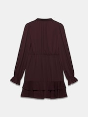 Mint Velvet Red Ruffle Mini Dress - Image 7 of 7