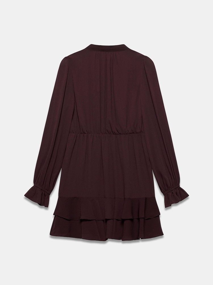 Mint Velvet Red Ruffle Mini Dress - Image 7 of 7 Mint Velvet Red Ruffle Mini Dress - Image 7 of 7