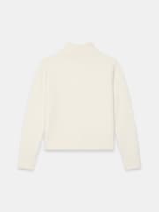 Mint Velvet White Funnel Neck Knit Cardigan - Image 8 of 8