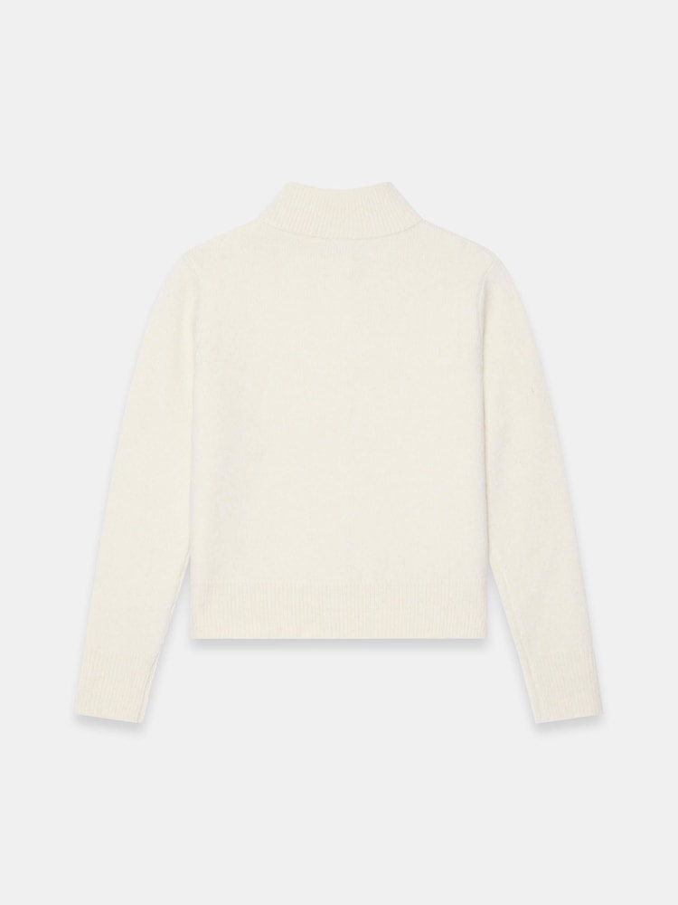 Mint Velvet White Funnel Neck Knit Cardigan - Image 8 of 8 Mint Velvet White Funnel Neck Knit Cardigan - Image 8 of 8