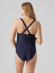 Mamalicious Navy Maternity Swimsuit - Image 3 of 4