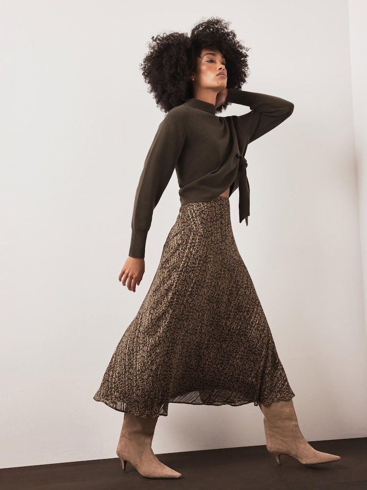 Mint Velvet Green Floral Print Midi Skirt - Image 2 of 7