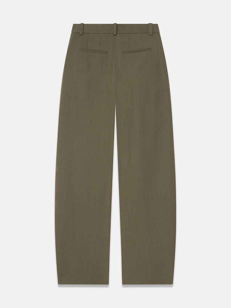 Mint Velvet Green Tailored Barrel Leg Trousers - Image 6 of 6