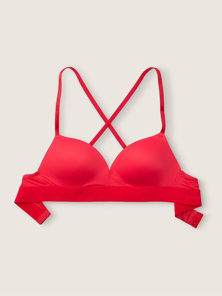Victoria's Secret PINK Red Pepper Wear Everywhere Non Wired Push Up Bra - Image 5 of 5 Victoria's Secret PINK Red Pepper Wear Everywhere Non Wired Push Up Bra - Image 5 of 5