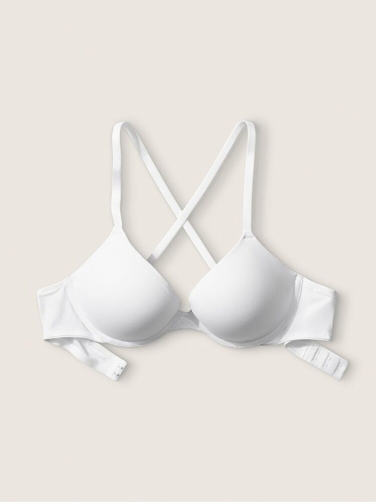 Victoria's Secret PINK White Smooth Push Up T-Shirt Bra - Image 5 of 5