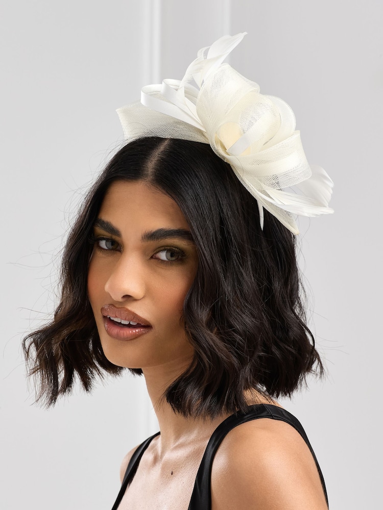 Jon Richard Cream Medium Fascinator Headband - Image 1 of 1