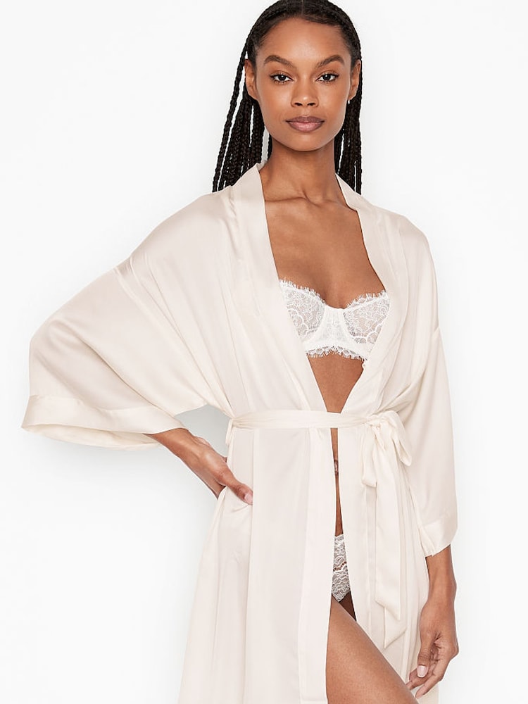 Victoria's Secret Coconut White Bride Embellished Robe - Image 2 of 4