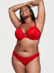Victoria's Secret Lipstick Red Cotton Bikini Knickers - Image 1 of 1