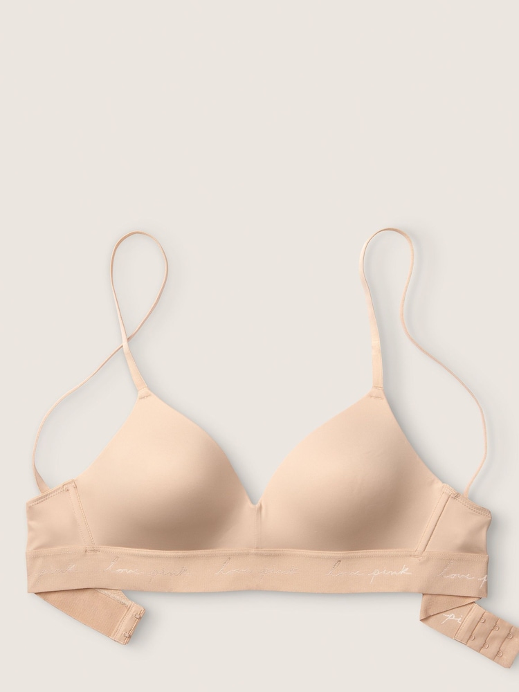 Victoria's Secret PINK Beige Nude Non Wired Lightly Lined Smooth T-Shirt Bra - Image 1 of 2 Victoria's Secret PINK Beige Nude Non Wired Lightly Lined Smooth T-Shirt Bra - Image 1 of 2