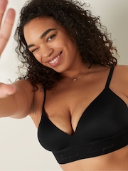 Victoria's Secret PINK Pure Black Non Wired Lightly Lined Smooth T-Shirt Bra - Image 3 of 5