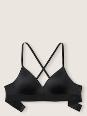 Victoria's Secret PINK Pure Black Non Wired Lightly Lined Smooth T-Shirt Bra - Image 4 of 5