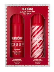 Sundae Ho Ho Ho Gingerbread  Candy Cane Duo Shower Foam Gift Set - Image 1 of 4