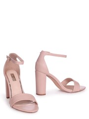 Linzi Nude Nelly Soft Faux Suede Single Sole Block Heel - Image 3 of 4