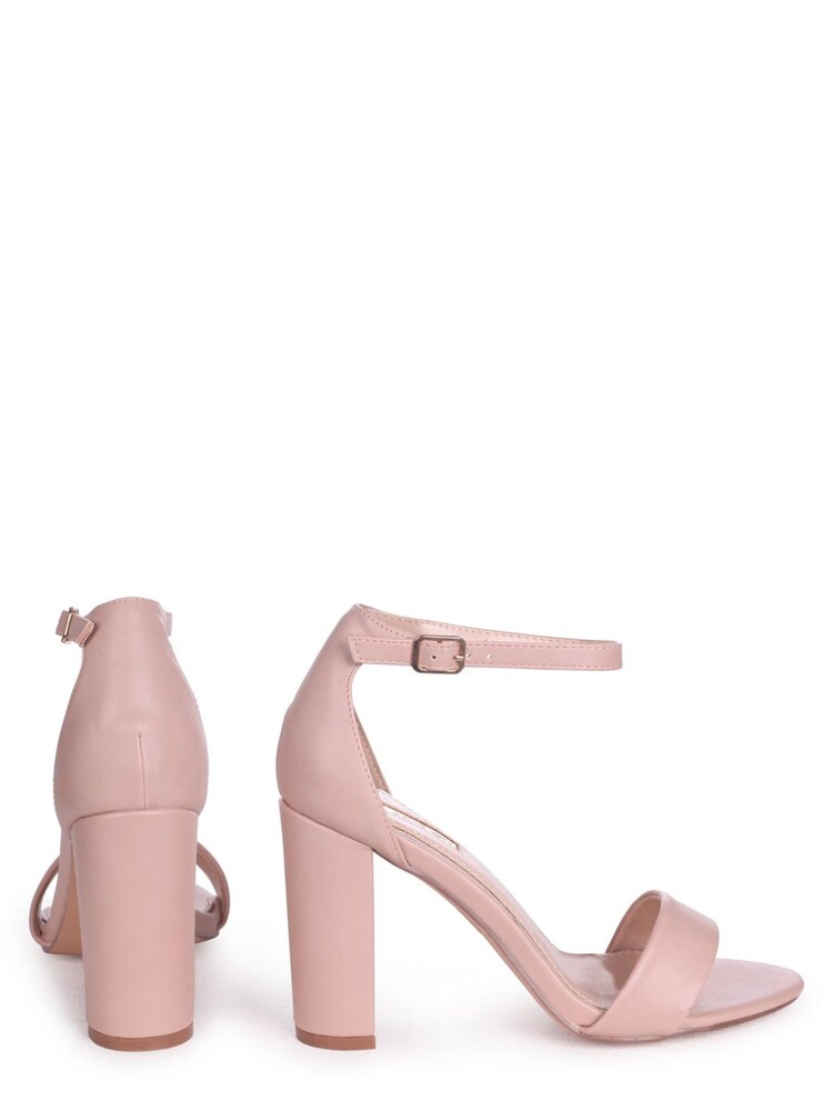 Linzi Nude Nelly Soft Faux Suede Single Sole Block Heel - Image 4 of 4 Linzi Nude Nelly Soft Faux Suede Single Sole Block Heel - Image 4 of 4