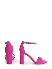 Linzi Pink Nelly Barely There Block Heel Sandal - Image 4 of 4
