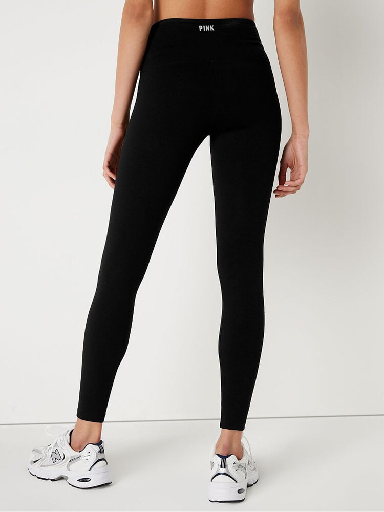 Victoria's Secret PINK Pure Black High Waist Full Length Legging - Image 2 of 5 Victoria's Secret PINK Pure Black High Waist Full Length Legging - Image 2 of 5